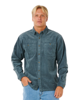 Premium Surf Cord Shirt in Pine Night