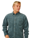 Premium Surf Cord Shirt in Pine Night
