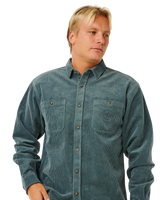 Premium Surf Cord Shirt in Pine Night
