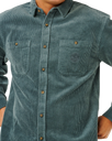 Premium Surf Cord Shirt in Pine Night