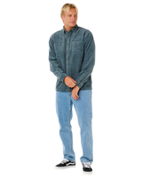 Premium Surf Cord Shirt in Pine Night
