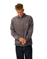 The Rip Curl Mens Premium Surf Cord Shirt in Deep Mushroom