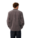 The Rip Curl Mens Premium Surf Cord Shirt in Deep Mushroom