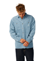 The Rip Curl Mens Premium Surf Cord Shirt in Citadel Blue