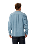 The Rip Curl Mens Premium Surf Cord Shirt in Citadel Blue
