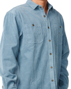 The Rip Curl Mens Premium Surf Cord Shirt in Citadel Blue