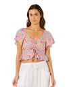 Malibu Cove Top in Blue