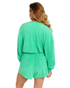 High Tide Terry Sweatshirt in Green