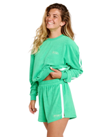 High Tide Terry Sweatshirt in Green