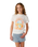 Girls Costa Del Sol Band T-Shirt in Bone