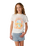 Girls Costa Del Sol Band T-Shirt in Bone