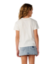 Girls Costa Del Sol Band T-Shirt in Bone