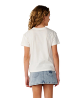 Girls Costa Del Sol Band T-Shirt in Bone