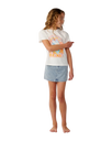 Girls Costa Del Sol Band T-Shirt in Bone