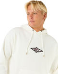 The Rip Curl Mens Raw Energy Hoodie in Bone