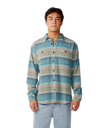 Classic Surf Baja Flannel Shirt in Dusty Jade