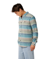 Classic Surf Baja Flannel Shirt in Dusty Jade
