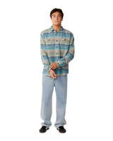 Classic Surf Baja Flannel Shirt in Dusty Jade