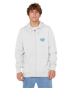 Wettie Passage Icon Zip Hoodie in Grey Marle