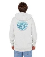 Wettie Passage Icon Zip Hoodie in Grey Marle