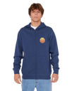Wettie Passage Icon Zip Hoodie in Light Navy