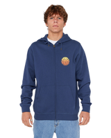 Wettie Passage Icon Zip Hoodie in Light Navy