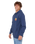 Wettie Passage Icon Zip Hoodie in Light Navy