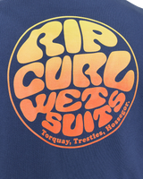 Wettie Passage Icon Zip Hoodie in Light Navy