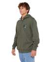 Wettie Passage Icon Zip Hoodie in Cactus Green