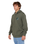 Wettie Passage Icon Zip Hoodie in Cactus Green