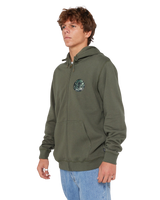Wettie Passage Icon Zip Hoodie in Cactus Green