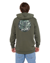 Wettie Passage Icon Zip Hoodie in Cactus Green