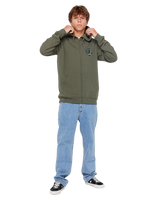 Wettie Passage Icon Zip Hoodie in Cactus Green