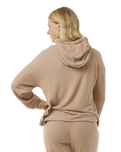 The Rip Curl Womens Cosy Hoodie in Beige