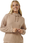 The Rip Curl Womens Cosy Hoodie in Beige