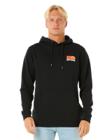 The Rip Curl Mens Surf Revival Fleece Hoodie in Black