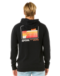 The Rip Curl Mens Surf Revival Fleece Hoodie in Black