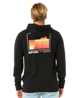 The Rip Curl Mens Surf Revival Fleece Hoodie in Black