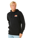 The Rip Curl Mens Surf Revival Fleece Hoodie in Black