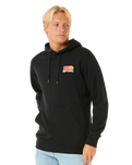 The Rip Curl Mens Surf Revival Fleece Hoodie in Black