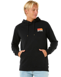 The Rip Curl Mens Surf Revival Fleece Hoodie in Black