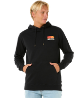 The Rip Curl Mens Surf Revival Fleece Hoodie in Black