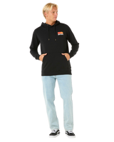The Rip Curl Mens Surf Revival Fleece Hoodie in Black