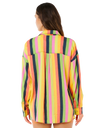 Neon Stripe Relaxed Shirt in Multi