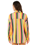 Neon Stripe Relaxed Shirt in Multi