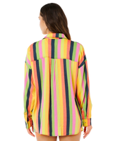 Neon Stripe Relaxed Shirt in Multi