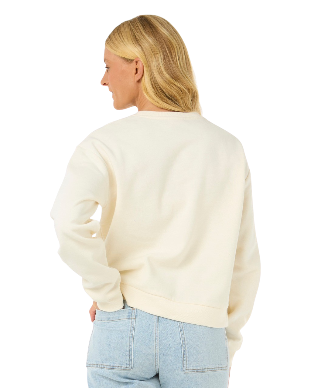 The Rip Curl Womens Surfarama Relaxed Sweatshirt in Bone