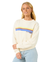 The Rip Curl Womens Surfarama Relaxed Sweatshirt in Bone