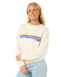 The Rip Curl Womens Surfarama Relaxed Sweatshirt in Bone