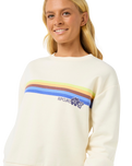 The Rip Curl Womens Surfarama Relaxed Sweatshirt in Bone